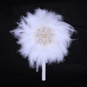 african custom bride feather hand held fan diy handmade lace fan luxury dance fan hand held photo prop for wedding wedding favor