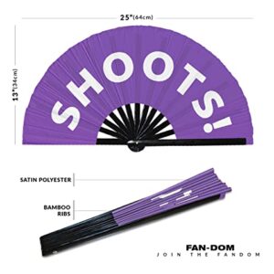 The Boss Hand Fan Foldable Bamboo Circuit Rave Hand Fans Slang Words Fan Outfit Party Gear Gifts Music Festival Rave Accessories (Purple)