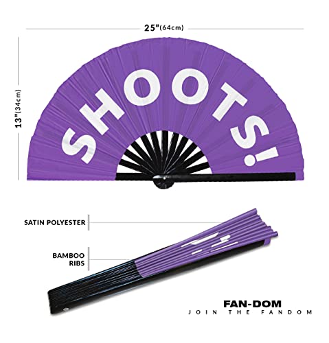 The Boss Hand Fan Foldable Bamboo Circuit Rave Hand Fans Slang Words Fan Outfit Party Gear Gifts Music Festival Rave Accessories (Purple)