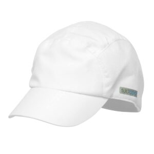 builtcool adult microfiber baseball hat - men & women cooling ball cap for running, tennis, and golf - one size, white