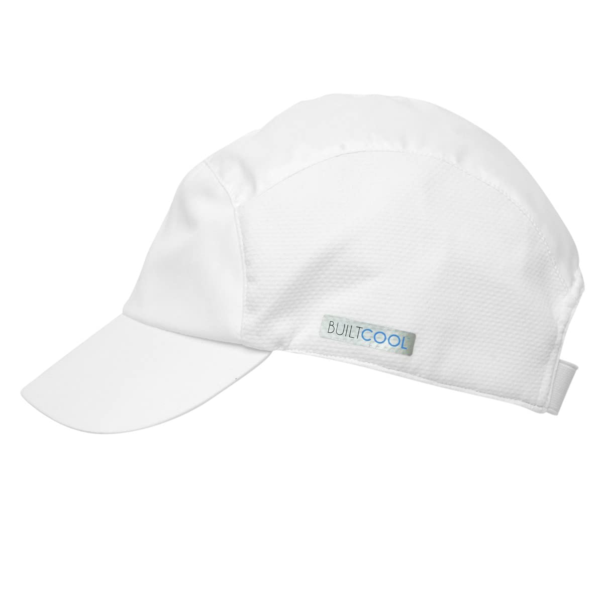 BUILTCOOL Adult Microfiber Baseball Hat - Men & Women Cooling Ball Cap for Running, Tennis, and Golf - One Size, White