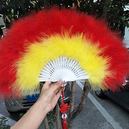 African Folding Wedding Feather Hand Fan Handmade Fans for Wedding Party Gift Dropshopping Wedding Decoration Hand Fan