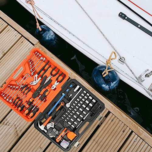 GreatNeck MS191 191-Piece Tool Kit, Boat Accessories Marine Tools Set, Rust Resistant Hand Tools Water Resistant Storage Case