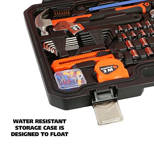 GreatNeck MS191 191-Piece Tool Kit, Boat Accessories Marine Tools Set, Rust Resistant Hand Tools Water Resistant Storage Case