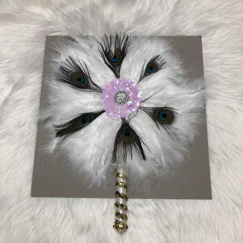 Unique Custom Wedding Hand Fan with Feather Dance Fans Lace Hand Fan with Sequin Stone Handmade Wedding Feather Leque Photo Prop