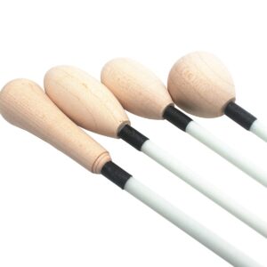 TUOREN Conductor Orchestra Baton 15" Music Conductor Baton with Solid Wood Handle 4pcs