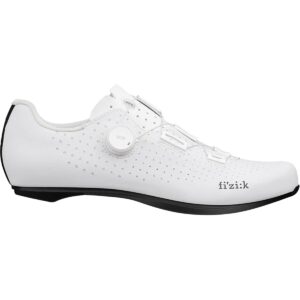 Fizik Unisex Tempo Decos, Carbon Road Bike Shoes Cycling, White, 11 US Men