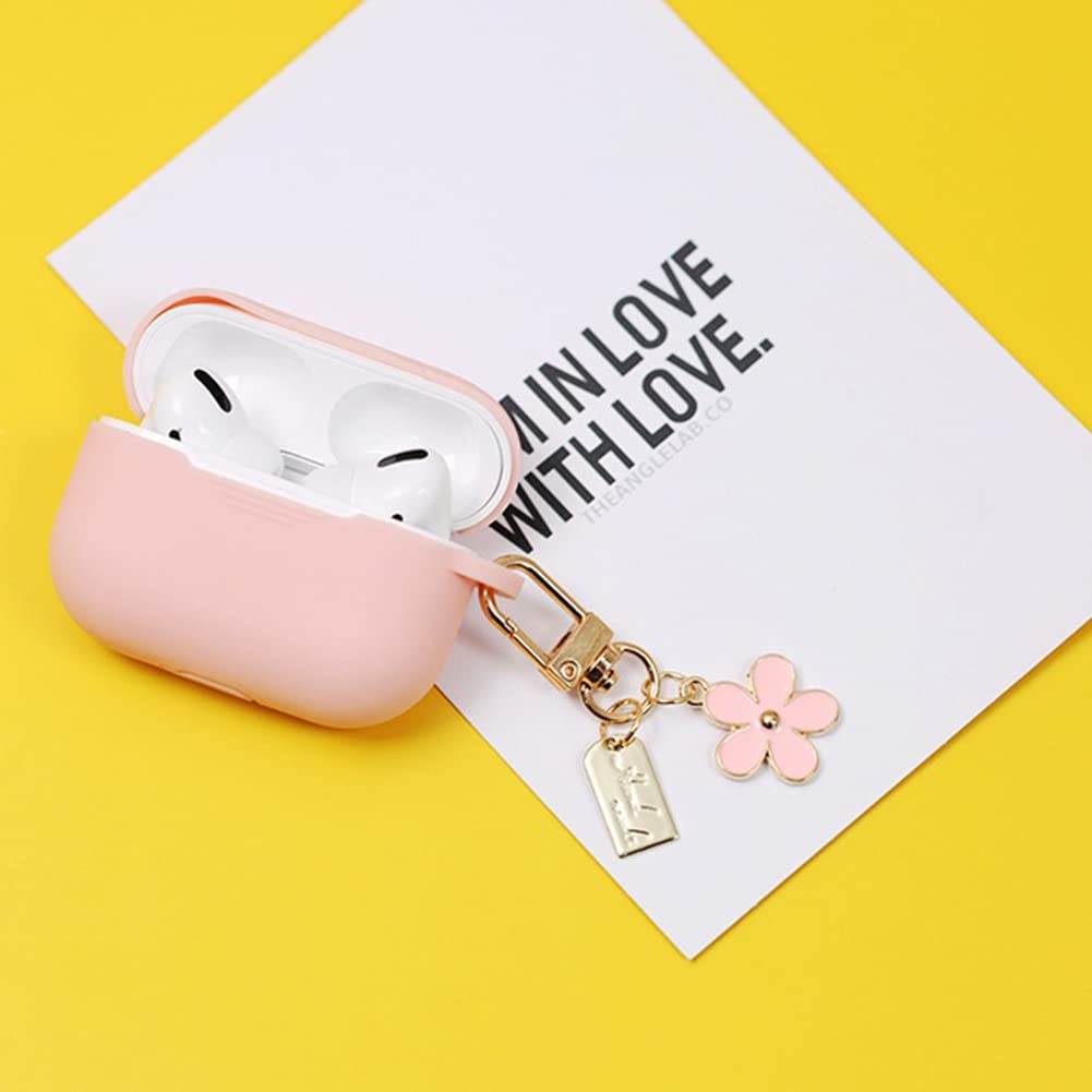 SWJEWEL Flower Keychain for Women 3PCS Set Samll White Black Pink Daisy Cute Car Key Ring Accessories Bag Charms Handbag Purse Backpack Pendant Charms 1Pink1Black1White