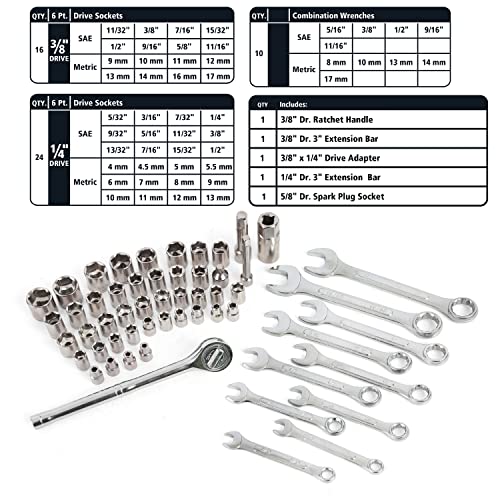 GreatNeck MS191 191-Piece Tool Kit, Boat Accessories Marine Tools Set, Rust Resistant Hand Tools Water Resistant Storage Case