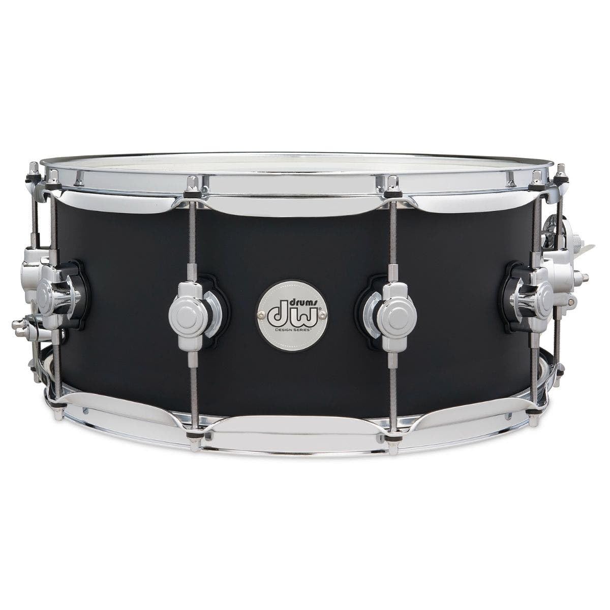 DW Design Series Maple Snare Drum - 6x14, Black Satin