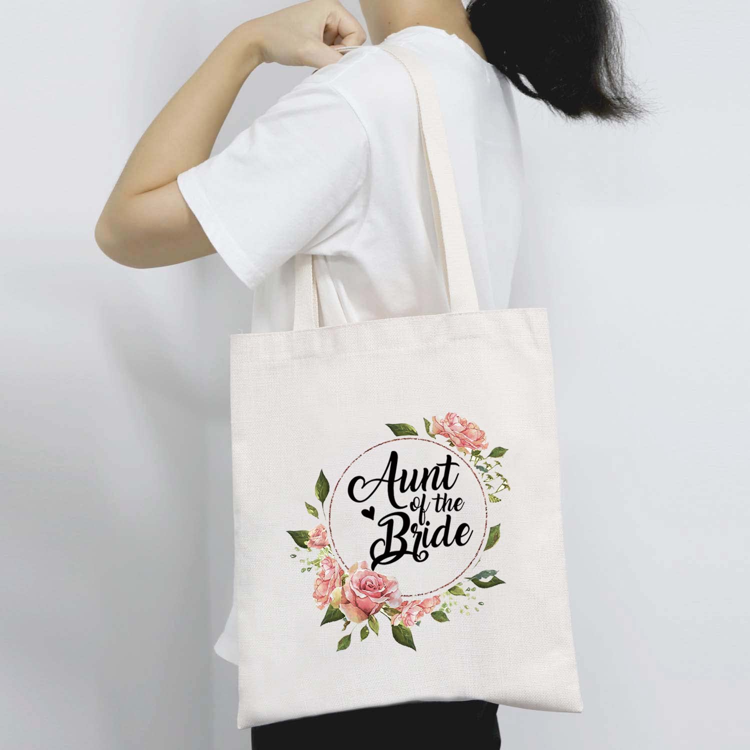 BDPWSS Aunt Of The Bride Tote Bag Wedding Gift For Aunt Thank You For Your Constant Love And Support Bag (Bride aunt TG)