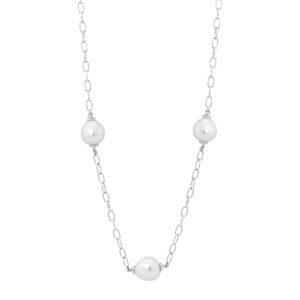 silpada 'infinite wisdom' sterling silver freshwater cultured pearl necklace, 20" + 2"