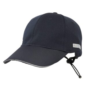 builtcool adult mesh baseball hat - men & women cooling ball cap for running, tennis, and golf - one size, navy