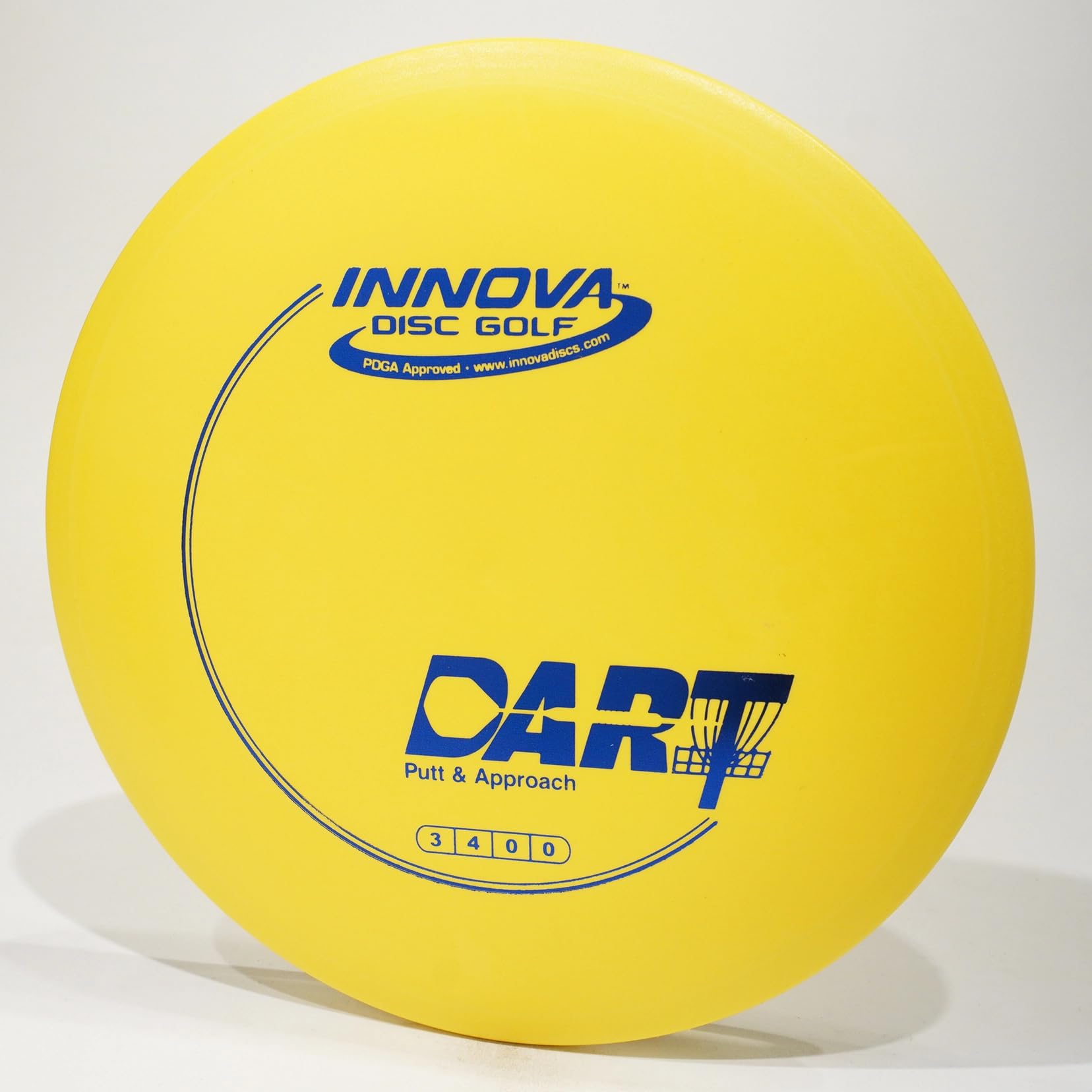 Innova Dart (DX) Putter & Approach Golf Disc, Pick Color/Weight [Stamp & Exact Color May Vary] Yellow 175-176 Grams