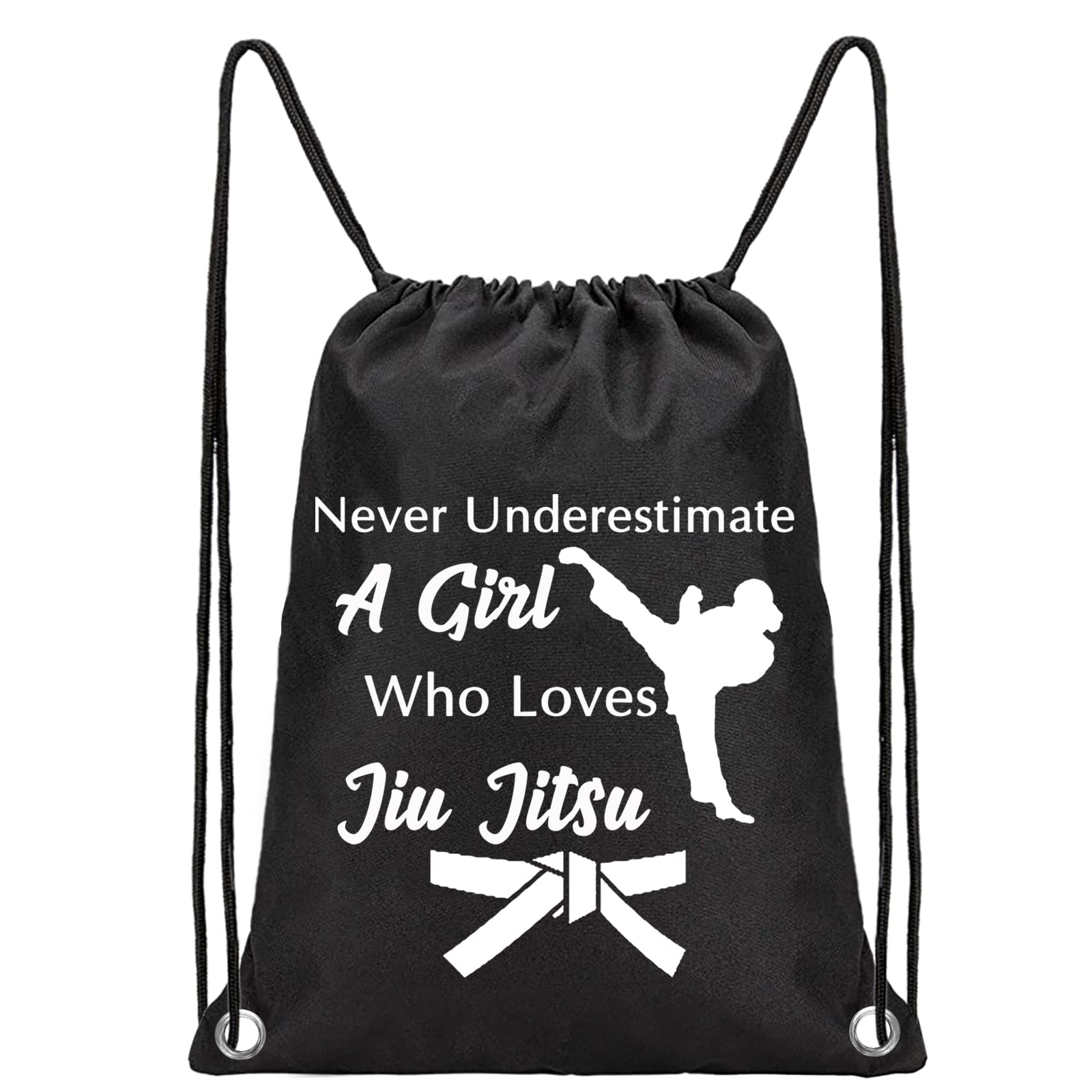 PXTIDY Jiu Jitsu Gifts Jujitsu Martial Arts Drawstring Bag A ... Who Loves Jiu Jitsu Martial Art Gifts