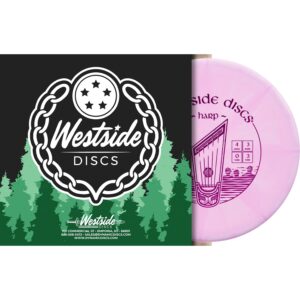 Westside Discs Origio Burst Harp Disc Golf Putter | Overstable Frisbee Golf Putt and Approach Disc | 170g Plus | Stamp Colors Will Vary (Green)