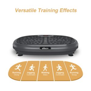 EILISON FitMax 3D XL Vibration Plate Exercise Machine - Whole Body Workout Vibration Fitness Platform w/Loop Bands-Home Workout for Lymphatic Drainage Machine for Weight Loss,Shaping,Wellness,Recovery