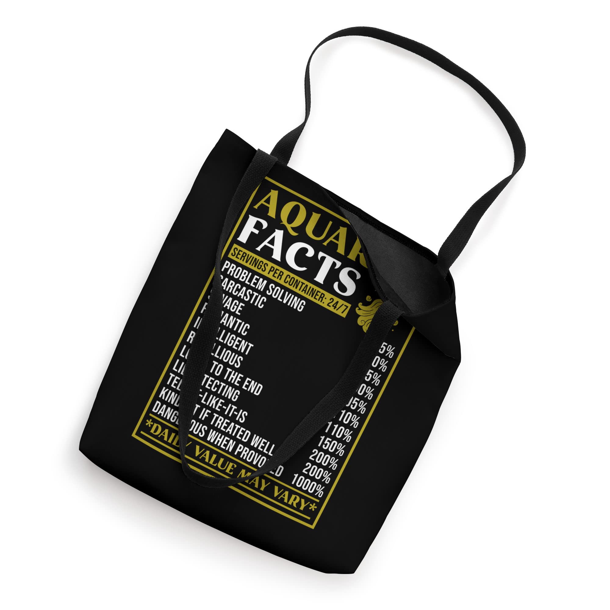 Aquarius Zodiac Facts Design - Zodiac Facts funny Aquarius Tote Bag