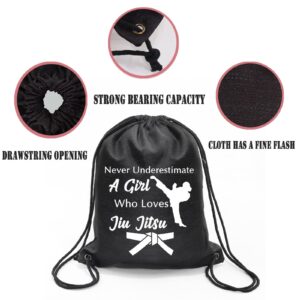 PXTIDY Jiu Jitsu Gifts Jujitsu Martial Arts Drawstring Bag A ... Who Loves Jiu Jitsu Martial Art Gifts