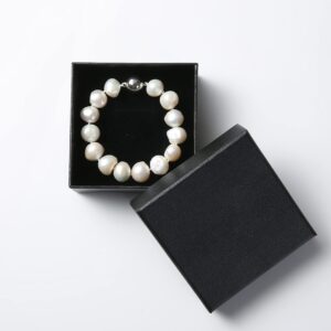 NW White Baroque natural freshwater pearl bracelet (white, 8.2 inch)