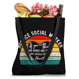 Hospice Social Worker - You Should See My Heart Tote Bag