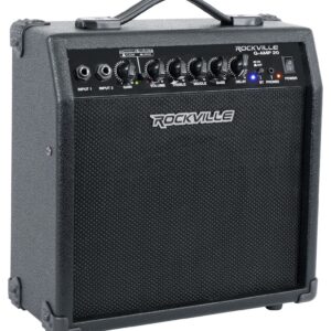 Rockville G-AMP 20w Guitar Amplifier Combo Amp Bluetooth/Delay+Mic+Headphones