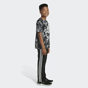 adidas Boys' Core-camo All Over Print Short Sleeve Tee (Big Kids), Black, X-Large (18/20)