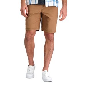 haggar men's 5 pocket short, toast, 36