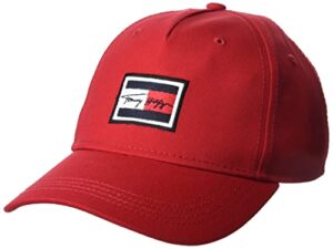 tommy hilfiger men's signature baseball cap apple red