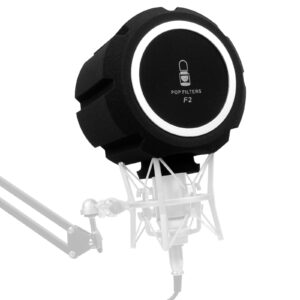 microphone wind sheild isolation ball, windscreen sponge foam cover, acoustic pop filter for studio recording sound-absorbing and noise canceling