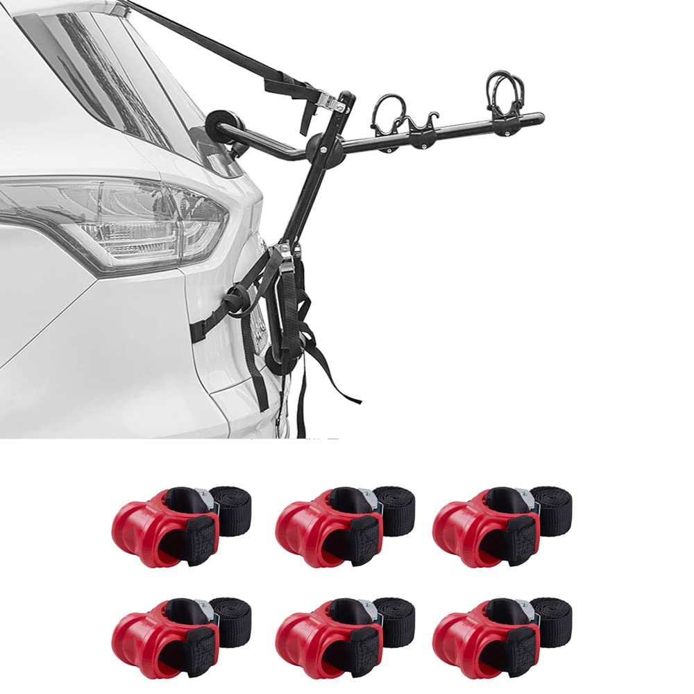 Blueshyhall 2-Bike Trunk Mount Rack with 6 Pack Spare Hooks Replacement