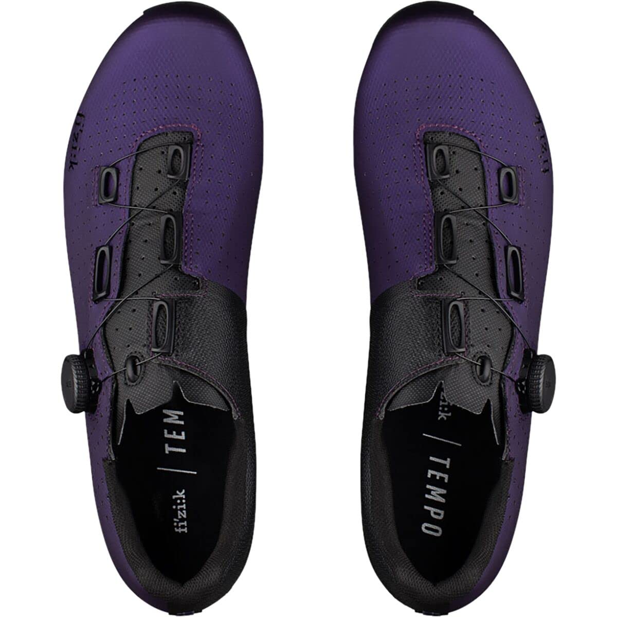 Fizik Unisex Tempo Decos, Carbon Road Bike Shoes Cycling, Aubergine, 5-5.5 US Men