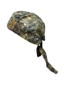 capsmith real angler moisture wicking camouflage camo headwrap hunter head wrap durag doo rag biker skull cap hat helmet liner sweatband