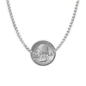 Savlano 925 Sterling Silver Solid 2.5MM Box Chain Necklace For Women & Men - Made in Italy Comes With a Gift Box (24 Inch)