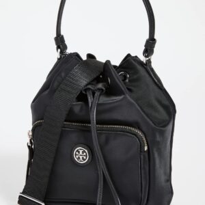 Tory Burch Women's Virginia Bucket Bag, Black, One Size