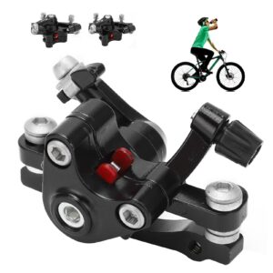 Front Rear Disc Brake Calipers, Mountain Bike Aluminum Alloy Disc Brake Road Bicycle Brake Calipers Bicycle Accessory(Front)