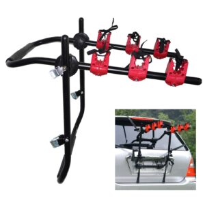 DYRABREST 44 lbs Bike Hitch Mount Rack Platform,Foldable Car Bike Carrier Rack Compatible,Suitable for Sedan Cars, Trucks, SUV and Minivans with Hitch Receiver