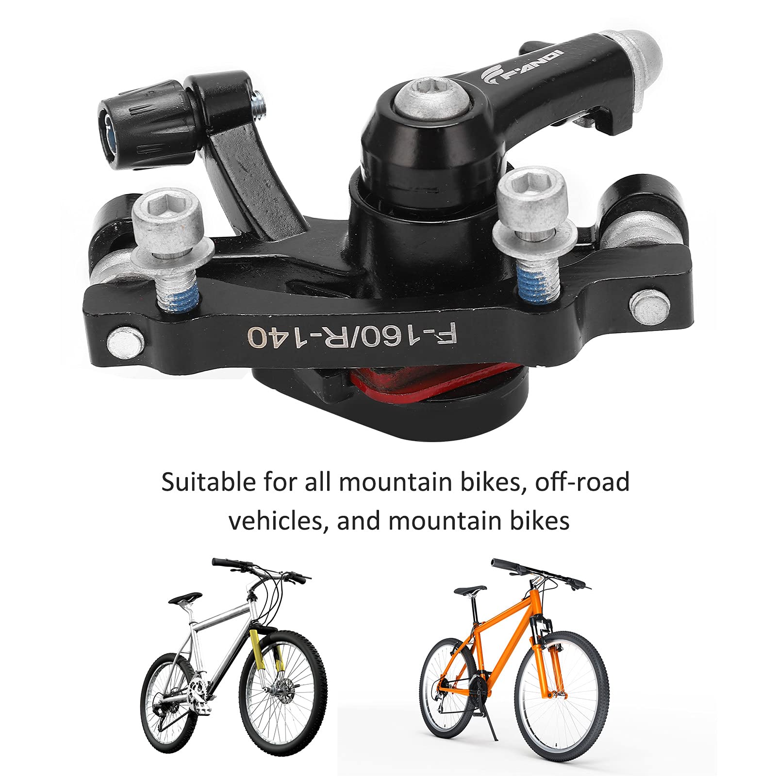 Front Rear Disc Brake Calipers, Mountain Bike Aluminum Alloy Disc Brake Road Bicycle Brake Calipers Bicycle Accessory(Front)