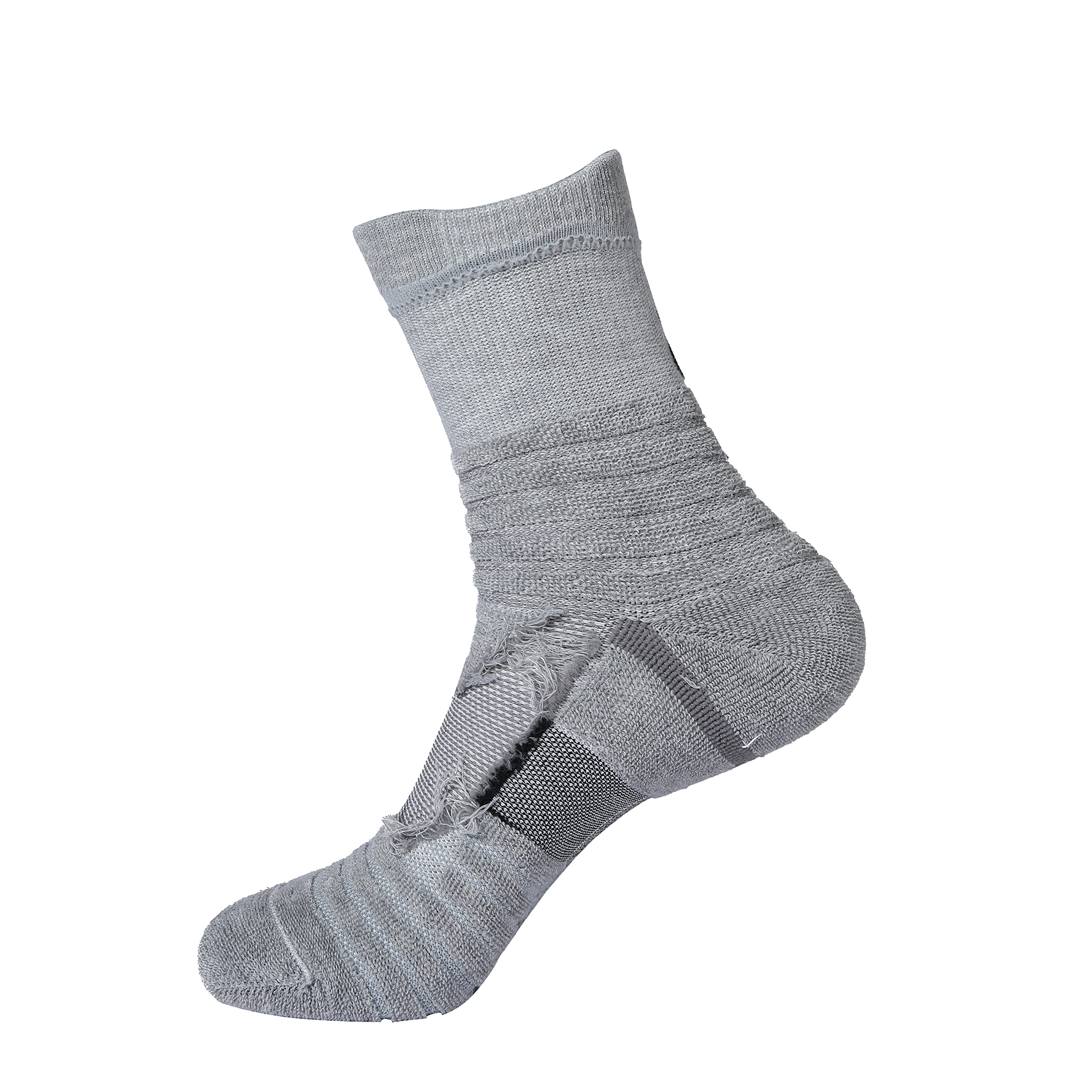 Athletic Crew Socks - Moisture Wicking Control Comfort Fit Cushioned socks with Arch Compression 3-Pairs