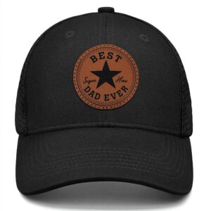 best dad ever hat fathers day birthday gifts for dad papa from daughter son black trucker hat