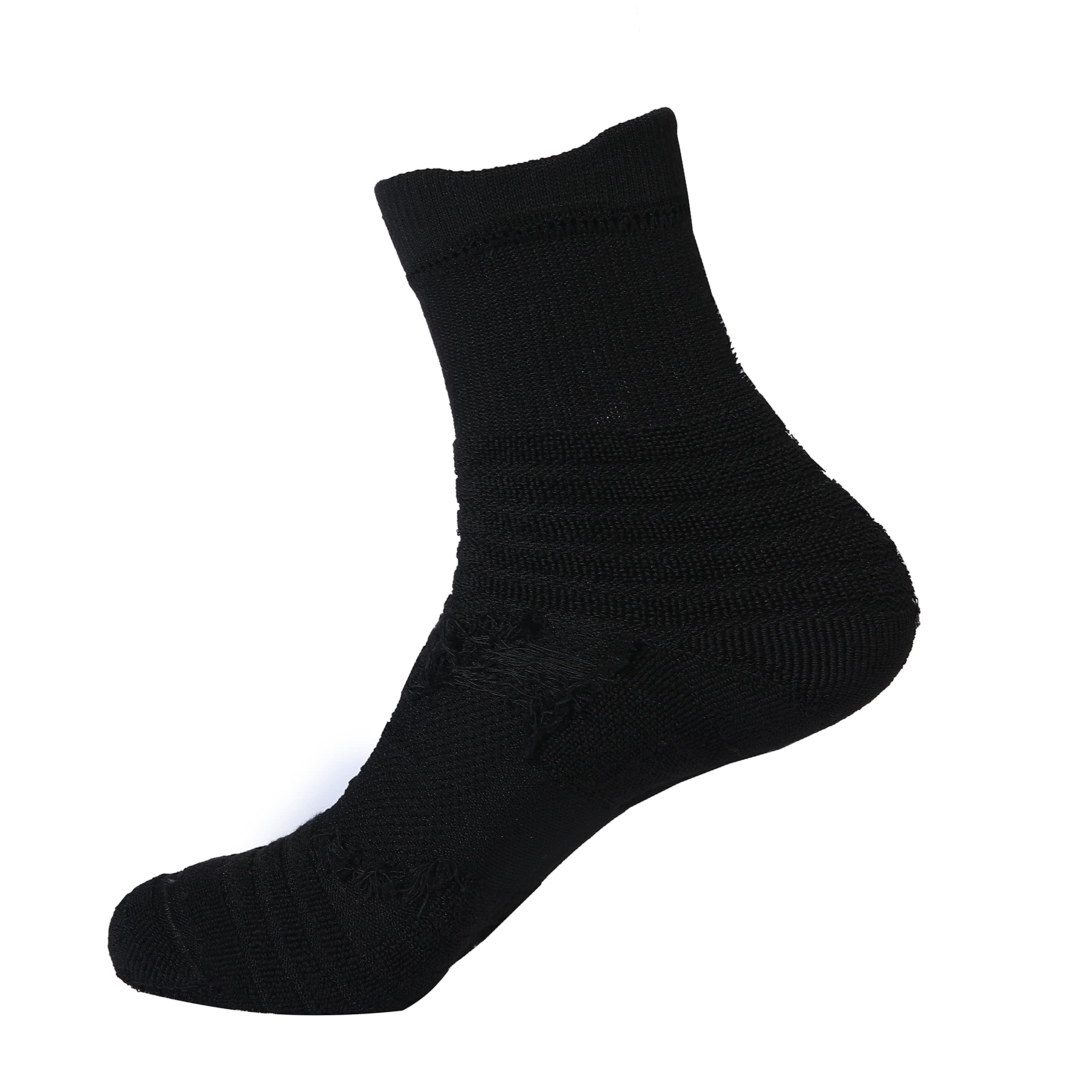 Athletic Crew Socks - Moisture Wicking Control Comfort Fit Cushioned socks with Arch Compression 3-Pairs