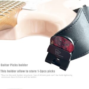 IVU CREATOR Smart 3-in-1 guitar strap locks guitar strap blocks guitar pick holder with non-slip picks and cable hook