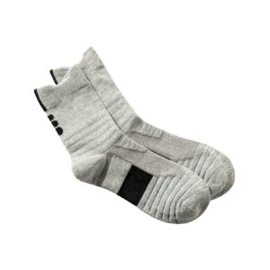 Athletic Crew Socks - Moisture Wicking Control Comfort Fit Cushioned socks with Arch Compression 3-Pairs