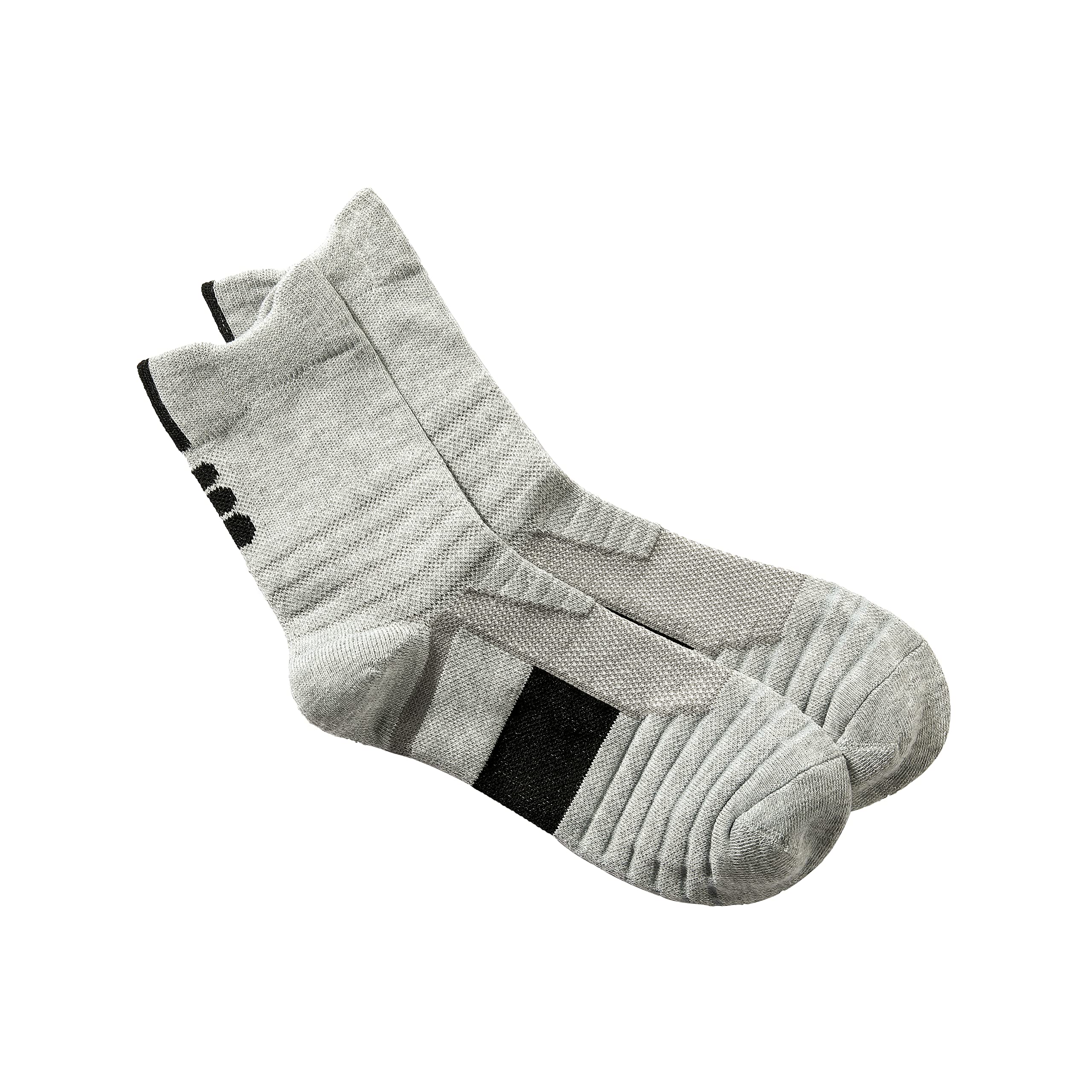 Athletic Crew Socks - Moisture Wicking Control Comfort Fit Cushioned socks with Arch Compression 3-Pairs