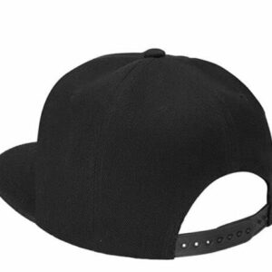 Snapback Adjustable Men's & Women Solid Plain Flat Brim Hat Baseball Cap Hip Hop Style (Black), One Size-Medium