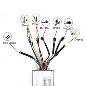 20 Inch Snow Bike Conversion Motor Kit, Electric Bicycle Conversion Kit, 72V 3000V Rear Drive Rotary Flywheel KT LCD8H Display