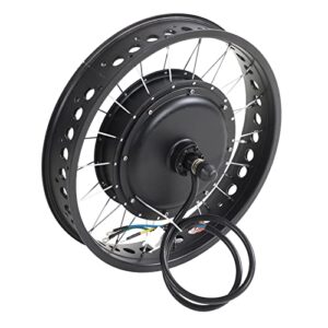 20 Inch Snow Bike Conversion Motor Kit, Electric Bicycle Conversion Kit, 72V 3000V Rear Drive Rotary Flywheel KT LCD8H Display