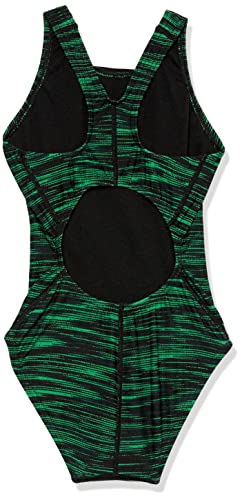 TYR Girls' Standard Durafast Elite Maxfit Swimsuit, Green Fizzy, 22