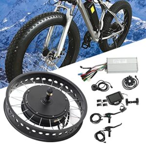 20 Inch Snow Bike Conversion Motor Kit, Electric Bicycle Conversion Kit, 72V 3000V Rear Drive Rotary Flywheel KT LCD8H Display