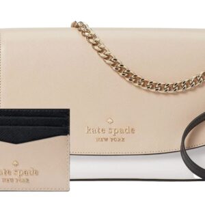 Kate Spade Carson Convertible Crossbody Handbag With Card Case (Warm beige)